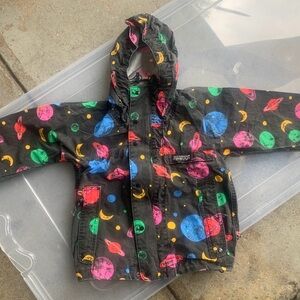 Go2 Hollywood Planet Print Toddler Raincoat, Japanese high-end brand